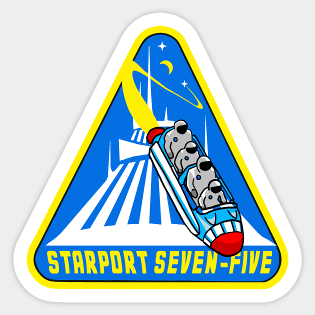 Mountain Range Patch (Space) Sticker by theSteele